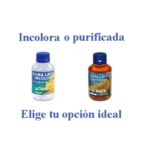 Goma Laca Acrilex Purificada 100ml o Incolora 100ml