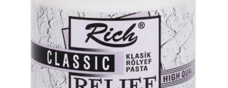 pasta de relieve lisa