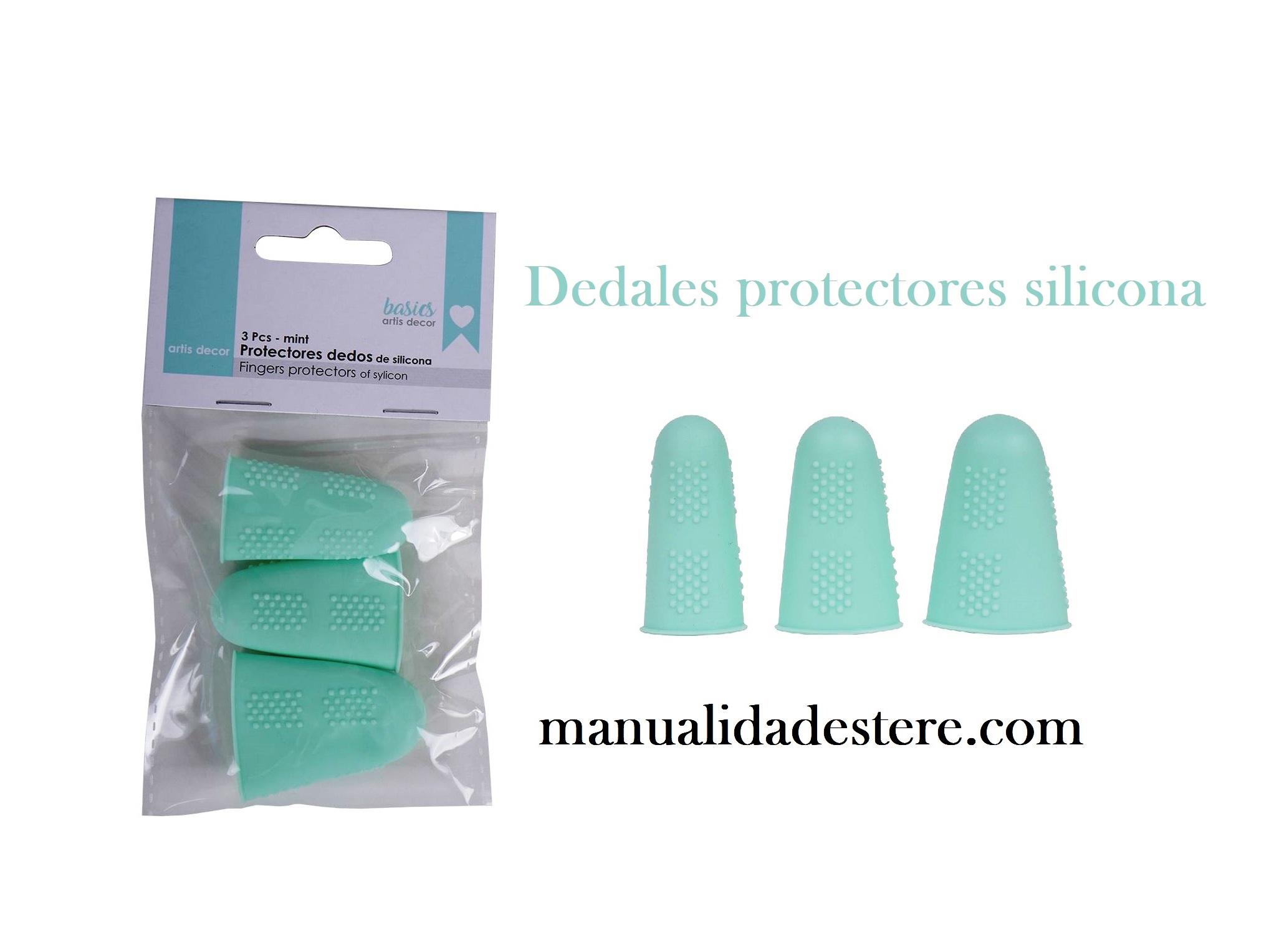 Dedal de silicona protector para dedos