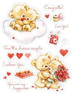 Sello estampación scb071217b My little Bear