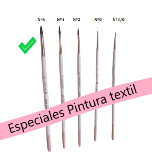 Pinceles redondos para tela