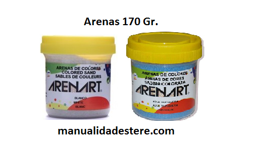 comprar Arenas de colores para manualidades