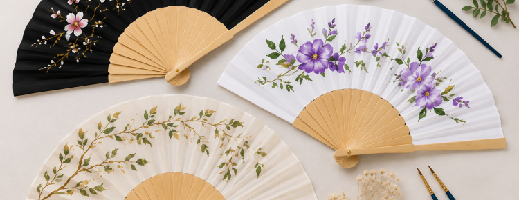 Abanico para pintar o decorar.