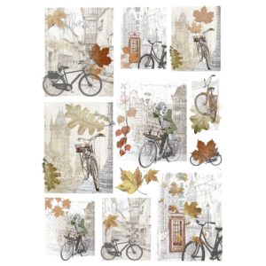 Papel arroz bicicletas vintage