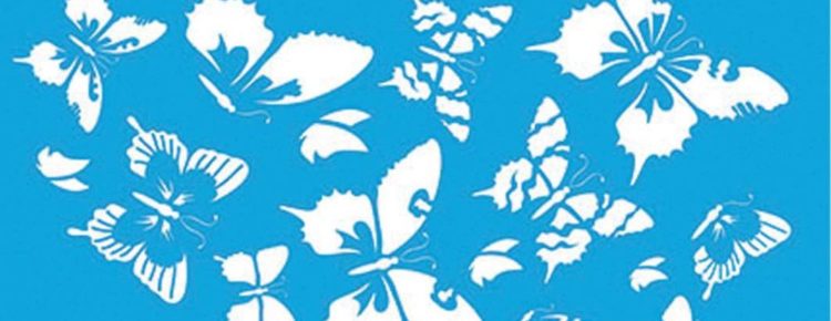 Stencil plantilla Stex-008 mariposas