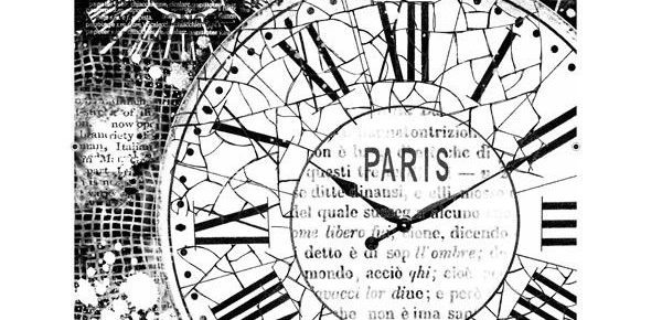 Papel arroz reloj París