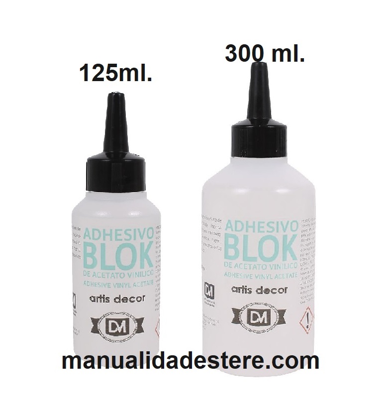 Adhesivo Blok acetato vinílico 300ml - Manualidades Badabadoc Art