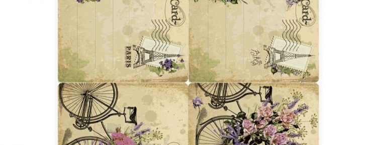 Papel Arroz bicicletas y postales