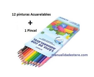 lápices de colores acuarelables