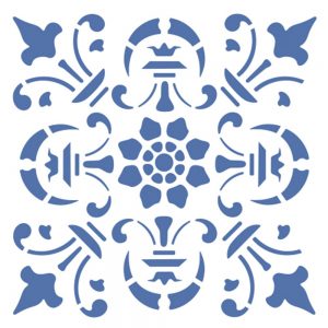 plantilla azulejo portugués