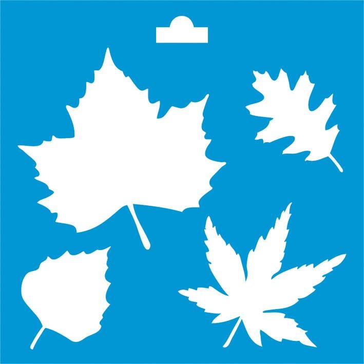 Cualquier Feudo Objetivo Stencil plantilla hojas otoño | Productos para manualidades y decoración