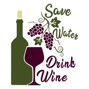 Stencil plantilla vino