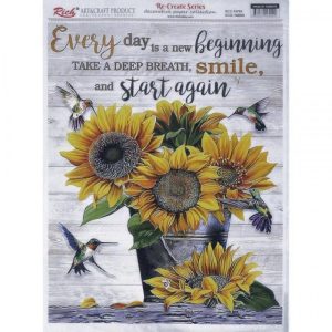 papel de arroz girasoles naturaleza