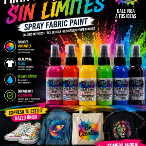 Pintura textil en spray Rich 100 ml para tela y manualidades